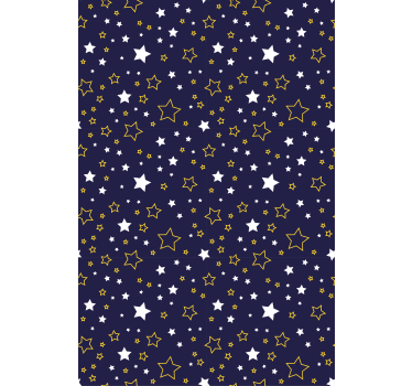 Wallpaper childrens room starry night design - TenStickers