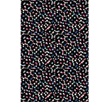 Teenage bedroom wallpaper colorful dot design - TenStickers