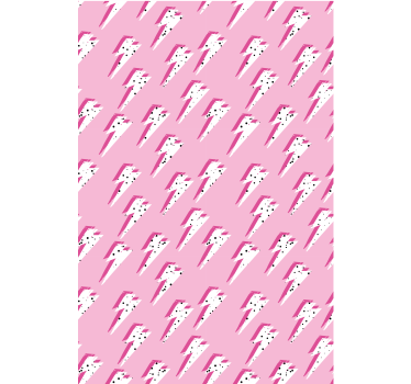 Teenage bedroom wallpaper white rays on pink background - TenStickers