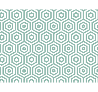 Living room wallpaper abstract geometric design - TenStickers