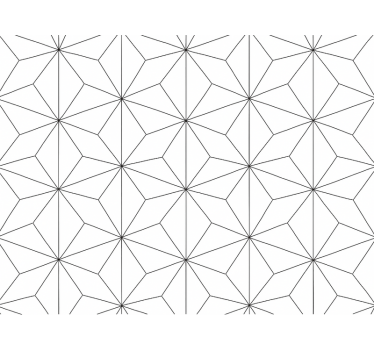 Living room wallpaper abstract hexagon design - TenStickers