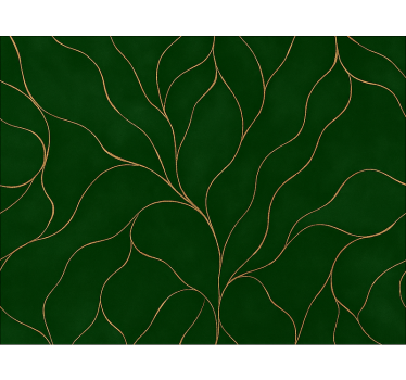 Master bedroom wallpaper green and gold marble design - TenStickers
