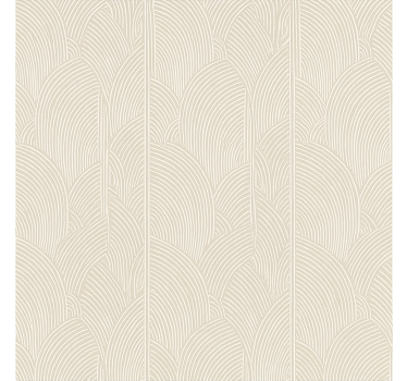 Living room wallpaper soft arch geometric design - TenStickers
