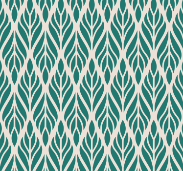 Green Wallpaper ethnic floral pattern - TenStickers