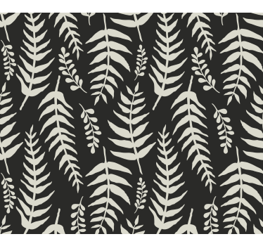 Black ferns Nature Wallpaper - TenStickers