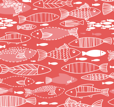 Many fish under sea Hallway Wallpaper - TenStickers