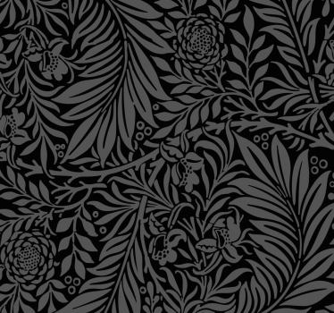 Black abstract patterns Halloween Room Wallpaper - TenStickers