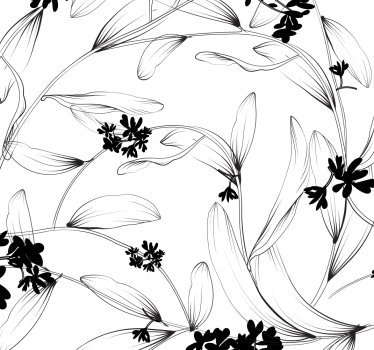 Lilies avant-garde Flower Wallpaper - TenStickers