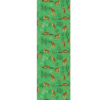 Safari Fauna Motif cute animal wallpaper - TenStickers