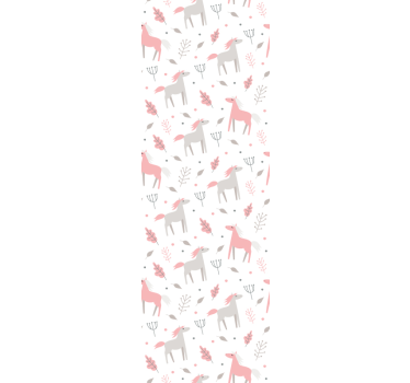 Pastel Fauna Pattern cute animal wallpaper - TenStickers