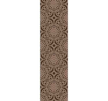 Floral Symmetry Pattern wallpaper flowery - TenStickers