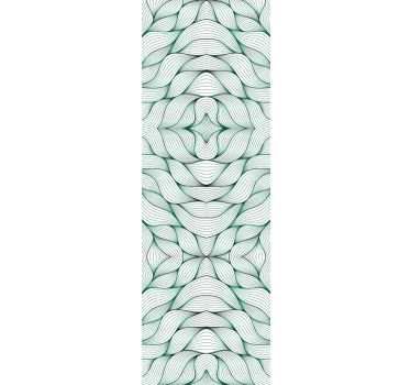 Leaves wallpaper with geometric design - TenStickers