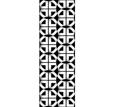 Wallpaper geometric circle mesh - TenStickers