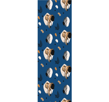 Safari Motif elephant wallpaper - TenStickers