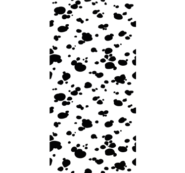 Paw Print Pattern wallpaper of a dog - TenStickers