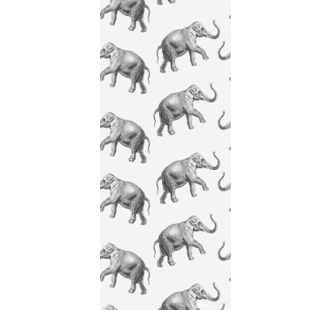 Elephant wallpaper elephant pattern - TenStickers