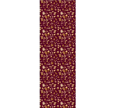 Beverage Motif Pattern kitchen wallpaper - TenStickers