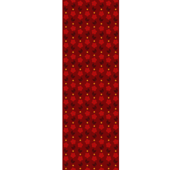 Red Polka Patterns wallpaper dots - TenStickers