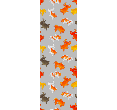 Aquatic Pattern fishes wallpaper - TenStickers