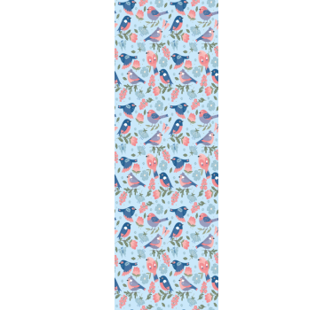 Birds wallpaper birds floral design - TenStickers