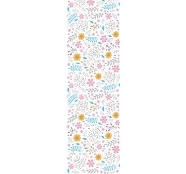 Floral Botanical Burst flowers wallpaper - TenStickers