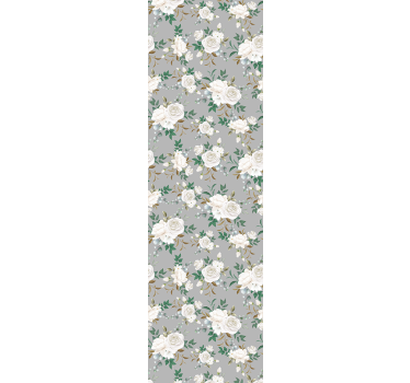 Floral Elegance Panel flowers wallpaper - TenStickers