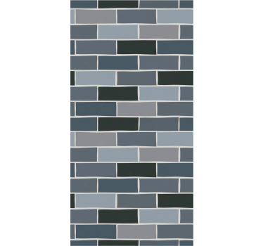 Subway Tile Design brick wallpaper - TenStickers