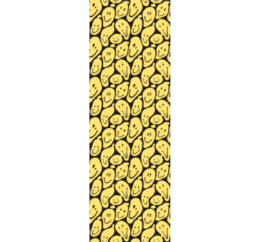 Smiling Faces Pattern modern wallpaper - TenStickers