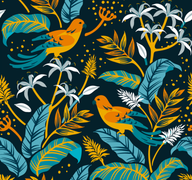 Free birds Bird Wallpaper - TenStickers
