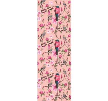 Birds Blossom Motif birds wallpaper - TenStickers