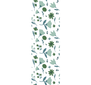 Botanical Bloom flowers wallpaper - TenStickers