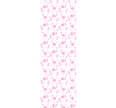 Flamingo Motifs cute animal wallpaper - TenStickers