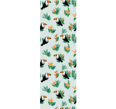 Tropical Toucans Design cute animal wallpaper - TenStickers