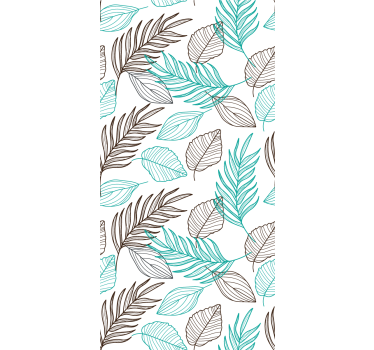 Green leaves  leaves wallpaper - TenStickers