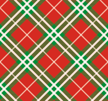Red and green Scottish tartan classic wallpaper patterns - TenStickers