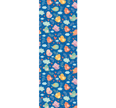 Colorful Friends birds wallpaper - TenStickers