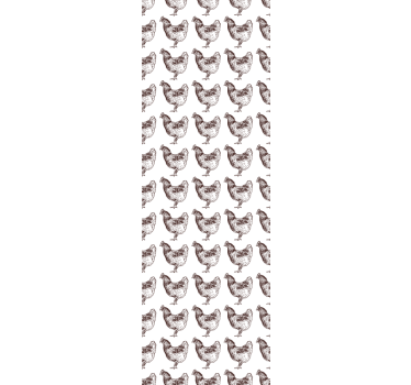 Hen Pattern Design cute animal wallpaper - TenStickers