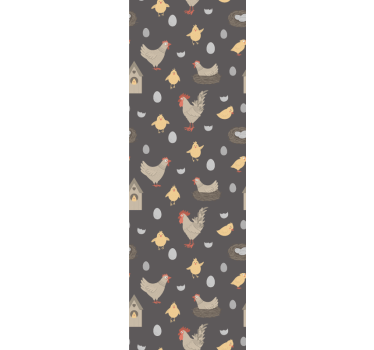 Farmyard Motif cute animal wallpaper - TenStickers