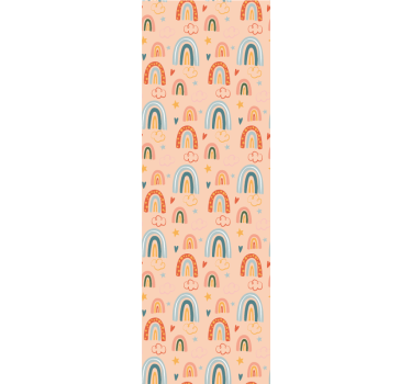 Rainbow Dreamscape teenage bedroom wallpaper - TenStickers