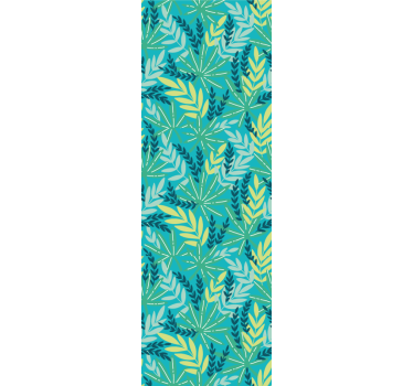 Green tropical pattern nature wallpaper - TenStickers