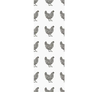 Poultry Pattern cute animal wallpaper - TenStickers