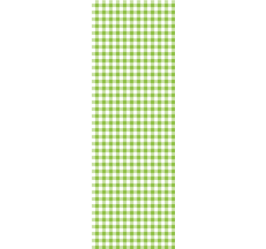 Gingham Check Pattern dining room wallpaper - TenStickers