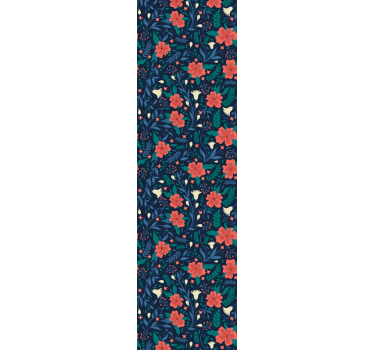Floral Botanic Print flowers wallpaper - TenStickers
