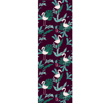 Tropical Flamingo cute animal wallpaper - TenStickers