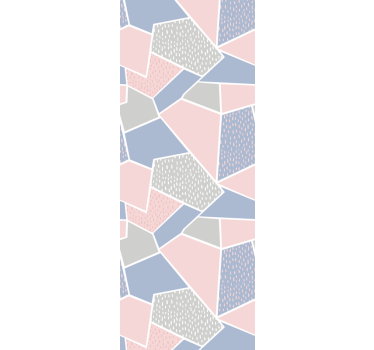 Wallpaper geometric collage design - TenStickers