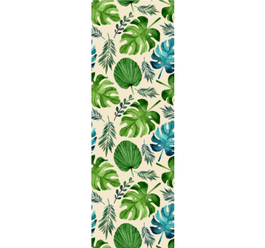Tropical Leaf Arrangement nature wallpaper - TenStickers
