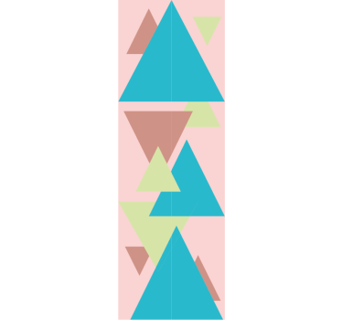 Abstract Forms Mural wallpaper geometric - TenStickers