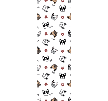 Canine Doodle Ensemble wallpaper of a dog - TenStickers