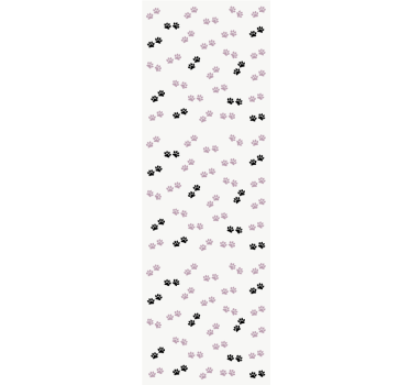 Paw Print Patterns wallpaper of a dog - TenStickers