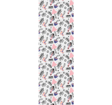 Leaves wallpaper with playful botanical designs - TenStickers